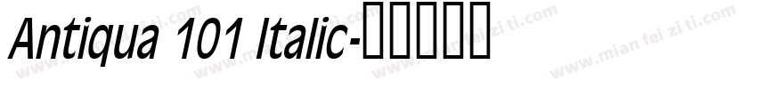 Antiqua 101 Italic字体转换